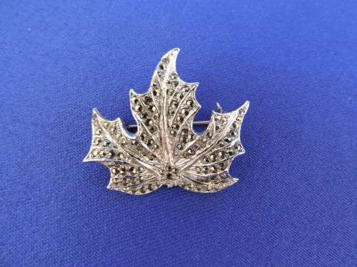 Costume jewellery marquisite brooch